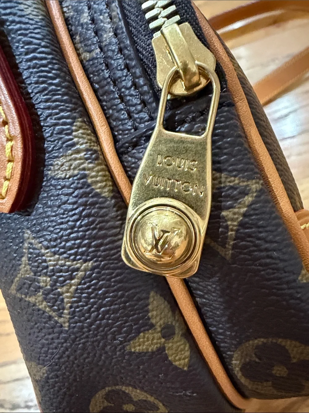 Louis Vuitton Nil Monogram Crossbody Bag in Brown and Tan NWOT